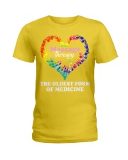 Massage Therapist Ladies T-Shirt tile