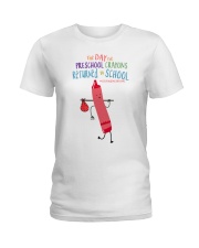 Preschool Crayon Pink Ladies T-Shirt tile
