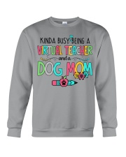 Teacher dog mom Crewneck Sweatshirt tile