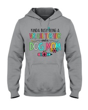 Teacher dog mom Hooded Sweatshirt tile