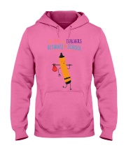 Teacher Crayon Orange Hooded Sweatshirt tile