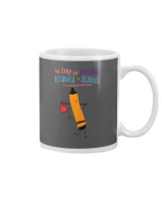Teacher Crayon Orange Mug tile