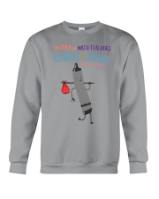 Math Teacher Crayon Black Crewneck Sweatshirt tile