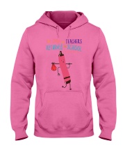 Teacher Crayon Red Hooded Sweatshirt tile