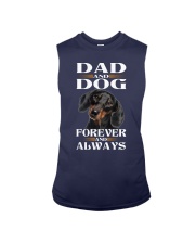Dachshund Dad and dog forever Sleeveless Tee tile