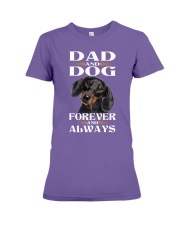 Dachshund Dad and dog forever Premium Fit Ladies Tee tile