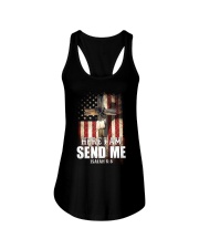 Here I am send me Ladies Flowy Tank tile