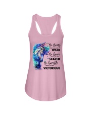 Horse Girl Ladies Flowy Tank tile