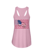 Horse American Flag Ladies Flowy Tank tile