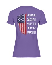 Firefighter Husband Daddy Protector Premium Fit Ladies Tee tile