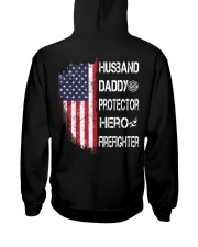 Firefighter Husband Daddy Protector Hooded Sweatshirt tile