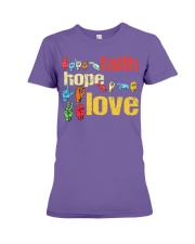 Faith Hope Love Premium Fit Ladies Tee tile