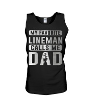 Lineman Dad Unisex Tank tile