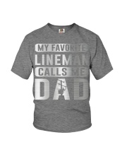 Lineman Dad Youth T-Shirt tile