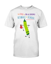 Pre-K Crayon Green Classic T-Shirt front