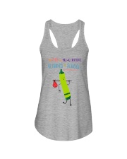 Pre-K Crayon Green Ladies Flowy Tank tile