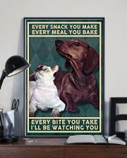 Dachshund and Cat 11x17 Poster lifestyle-poster-2