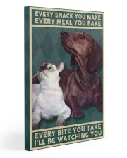 Dachshund and Cat Gallery Wrapped Canvas Prints tile