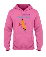 School Counselor Crayon Orange Hooded Sweatshirt tile