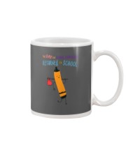 School Counselor Crayon Orange Mug tile