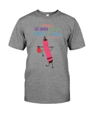 1st Grade Crayon Red Premium Fit Mens Tee tile