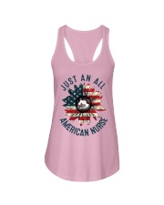 Just an all American Nurse Ladies Flowy Tank tile