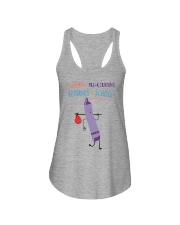 Pre-K Crayon Purple Ladies Flowy Tank tile