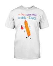 School Nurse Crayon Orange Classic T-Shirt front