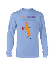 School Nurse Crayon Orange Long Sleeve Tee tile