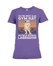 Gym Labrador Premium Fit Ladies Tee tile