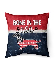 Dachshund Bone in USA Indoor Pillow tile