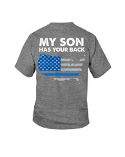 Police Officer Dad My Son has your back Youth T-Shirt tile