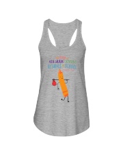 4th Grade Crayon Orange Ladies Flowy Tank tile