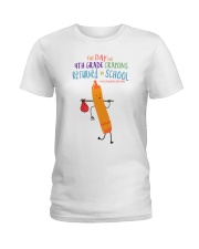 4th Grade Crayon Orange Ladies T-Shirt tile
