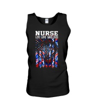 Nurse Live Love Save Lives Tie Dye Flag Unisex Tank tile