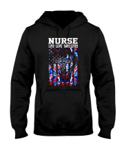 Nurse Live Love Save Lives Tie Dye Flag Hooded Sweatshirt tile