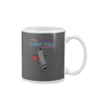 Geography Teacher Crayon Black Mug tile