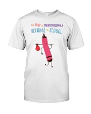 Paraprofessional Crayon Red Classic T-Shirt front