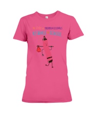 Paraprofessional Crayon Red Premium Fit Ladies Tee tile