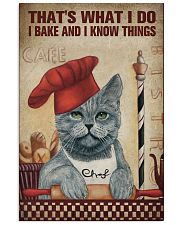 That's what I do I bake and I know things 11x17 Poster front