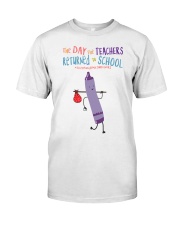 Nhq97 Teacher Purple 2 Classic T-Shirt front