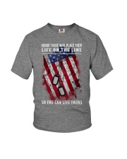Honor who place their life on the line Youth T-Shirt tile