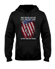 Honor who place their life on the line Hooded Sweatshirt tile