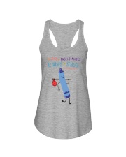 Music Teacher Crayon Blue Ladies Flowy Tank tile