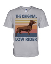 Dachshund The original Low Rider V-Neck T-Shirt tile