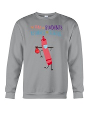 Students Crayon Mask Pink Crewneck Sweatshirt tile