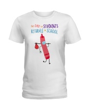 Students Crayon Mask Pink Ladies T-Shirt tile