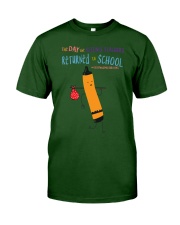 Science Teacher Crayon Orange Classic T-Shirt tile