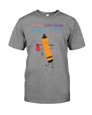 Science Teacher Crayon Orange Premium Fit Mens Tee tile