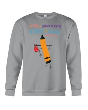 Science Teacher Crayon Orange Crewneck Sweatshirt tile